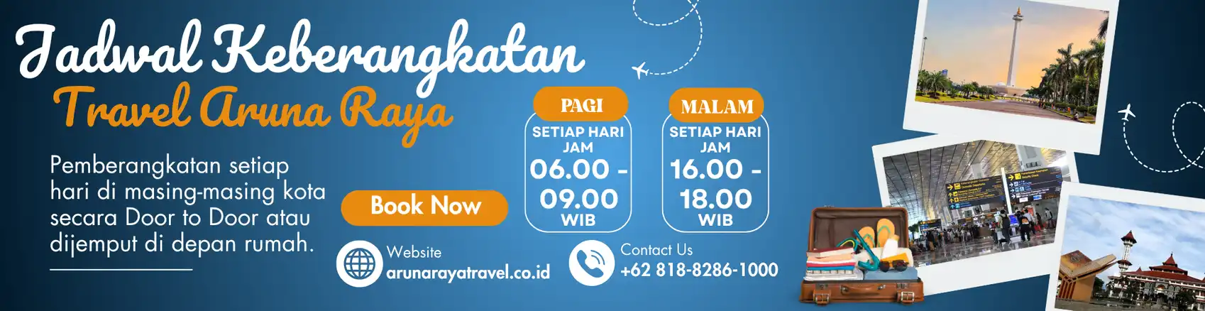 Jadwal Keberangkatan Layanan Travel Aruna Raya Travel