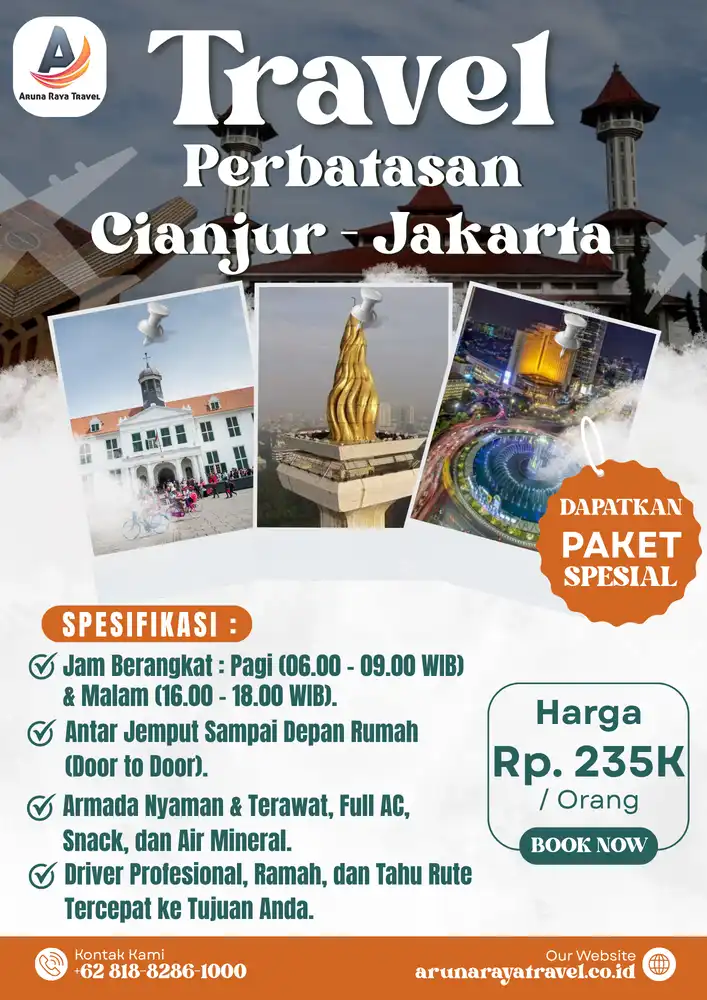 Travel Perbatasan Cianjur ke Jakarta