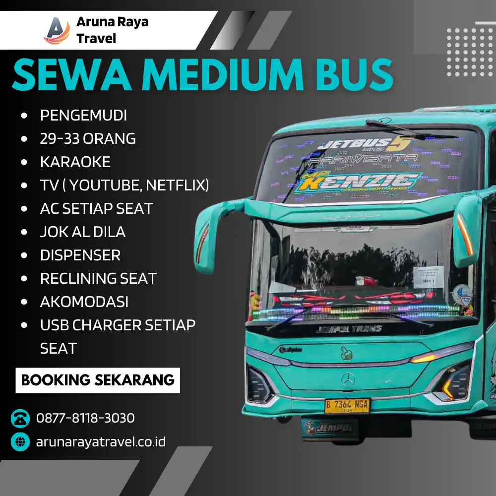 Sewa Medium Bus Aruna Raya Travel