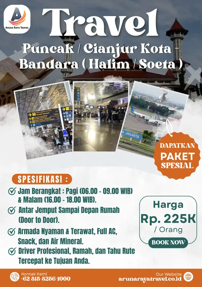 Travel Cianjur Bandara Soekarno Hatta