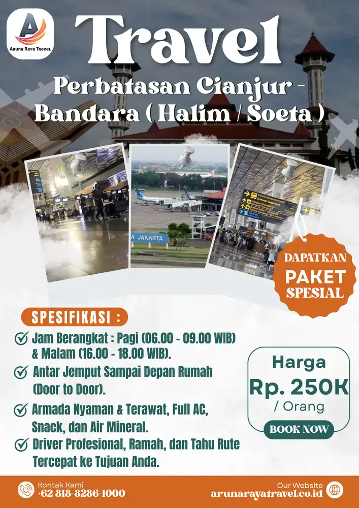 Travel Perbatasan Cianjur Bandara Soekarno Hatta